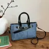 Bolsa Jeans de Design Exclusivo para Mulheres 2026 Início da Primavera Novo Estilo Coreano Bolsa de Ombro de Grande Capacidade Bolsa de Mão Bolsa Transversal