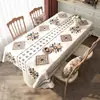 Mantel Estilo Étnico Impermeable y a Prueba de Aceite Sin Lavado Nuevo Modelo 2026 Lujo Ligero Gama Alta Mesa de Café Grosor Espesor Mesa de Comedor Mantel