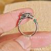 Anillo de grifo para hombre y mujer, plata tailandesa, moda nacional, lujo ligero, retro, personalidad, estilo chino, año del dragón, anillo abierto guapo, anillo de hombre