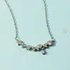 Collar de Flor de Circonita Ultra Brillante para Mujer, Estilo de Lujo Ligero de Nicho Exquisito para Otoño e Invierno, Cadena para Clavícula de Accesorio de Alta Gama
