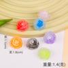 Luminoso Manchado Colorido Flores Semitransparente DIY Funda para Teléfono Móvil Pegamento Crema Resina Accesorios Horquilla Diadema Material Venta al por Mayor