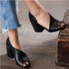 Sandalias de boca de pez de talla grande para comercio exterior Jinbukang para mujer, verano nuevo, tacón grueso, cómodas, Amazon, sandalias de tacón alto al por mayor