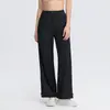 Calça atlética de cintura alta para controle de barriga, tamanho plus size, para mulheres, caimento solto, modeladora, perna reta, adequada para corrida, yoga e fitness, secagem rápida