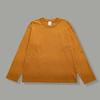JINXUAN Otoño Marea Nacional Ami Kaji Pesado 300g Peso Color Sólido Algodón Puro Camiseta de Manga Larga para Hombre Camiseta Básica