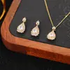 Conjunto de Brincos e Colar Weidni de Luxo Acessível, High-End, Elegante, Moderno e Versátil, Atacado para Mulheres