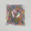 Elásticos Coloridos Descartáveis para Cabelo para Crianças, Presilhas Embaladas em Bolsa de TPU Que Não Danificam o Cabelo, Acessórios de Cabelo