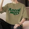 Camiseta blanca de algodón pesado estilo americano de 260 g, camiseta de manga corta de verano para hombre, cuello redondo, camiseta de algodón de media manga