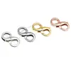 Pulsera Collar Conector Cierre de Figura de Ocho Plata de Ley S925 Accesorios para Joyería DIY Piezas de Conexión y Acabado Hechas a Mano