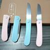 Cuchillo de fruta plegable color caramelo cuchillo de fruta de alta gama pelador portátil para el hogar cuchillo para melón y fruta Pelador