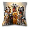 Funda de Almohada de Perro de Alpaca Más Vendida Transfronteriza, Linda Funda de Cojín Decorativa para Dormitorio de Gato, Hogar, Sofá