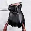 Guantes de Cuero de Invierno para Hombre, Cálidos y Engrosados con Forro Polar, Compatibles con Pantalla Táctil para Ciclismo, Guantes de Motocicleta para Mujer, Específicos para Ciclismo para Adultos