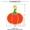 Calabaza Goteando Aceite Ajo Pimienta Colgante de Acero de Titanio DIY Collar Femenino Maíz Cangrejo Accesorios de Joyería de Acero Inoxidable