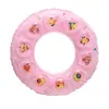 Anillo de natación para niños al por mayor de fábrica, color sólido, anillo de cristal, doble capa engrosada, para axilas de adultos, de 3 a 6 años, anillo de natación inflable