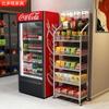 Loja de Conveniência Supermercado Prateleira de Lanches Rack de Armazenamento Rack de Exposição de Alimentos e Bebidas Multicamadas com Rodas Removível