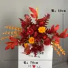 Nova Decoração de Palco de Casamento Arranjo de Flores de Chão Casamento Floral Palco T Corredor Flor Flor Artificial Hotel Arranjo de Flores de Boas-Vindas
