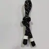 Venta directa de fábrica: Cuerdas de tracción de goma bañadas en blanco y negro, tiradores de cremallera, hilo reflectante de colores, cordones de tracción de doble extremo para bolsas y equipaje