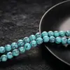 Cuentas Redondas Turquesa Azul Lago Cuentas Sueltas Sintéticas Pulsera DIY Collar Accesorios de Joyería Cuentas al por Mayor Suministro Transfronterizo