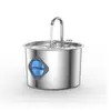 Dispensador de Agua para Mascotas Acero Inoxidable Comedero de Agua para Gatos y Perros Circulación Automática Dispensador de Agua para Gatos Purificación y Separación Sin Fugas