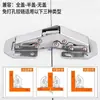 Bisagras para Puertas de Gabinete de Acero Inoxidable Sin Taladro Bisagras con Resorte Ferretería para Armarios Amortiguación Hidráulica con Buffer Plegable Recubrimiento en Polvo