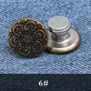 Botón de Jeans Metálico Redondo de Palanca para Pantalones de Mujer, Sin Coser, Sin Clavo, Accesorios de Sujetador para Ajuste de Cintura
