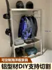 Marco de perfil de aluminio fijo, estante de almacenamiento hecho a medida, perfil de aleación de aluminio estándar europeo, material de aluminio para el hogar, armario DIY, carrito pequeño con