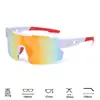 Gafas de Ciclismo, Gafas de Sol Coloridas para Deportes al Aire Libre, Modelos Populares Transfronterizos en Europa y América, Película Verdadera Viento de Carretera Protección UV Gafas de Sol para Montañismo