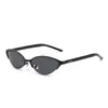 Jackson Wang Gafas Gm Estilo Retro Old Money Ojo de Gato Ovaladas Metal Medio Marco Lente Transparente Estilo Urbano Gafas de Moda para Mujer