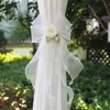 Abrazaderas de Cortina de Malla Color Crema Estilo Francés, Cintas para Decoración de Bodas, Cuerdas para Atar, Correas de Atar para Cortinas Transparentes