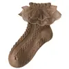 [Nuevo Producto] Calcetines de Niña Verano Finos Dulces de Encaje Cortos Estilo Coreano Transpirables Calcetines de Estudiante