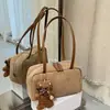 Bolso de Ante Peludo para Debajo del Brazo para Mujer 2026 Nuevo de Moda Otoño Retro Milanés de Hombro Único Gran Capacidad Bolso para el Trabajo