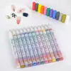 Caneta Graffiti para Nail Art de Novo Produto Transfronteiriça, Caneta de Pintura, Caneta de Contorno para Unhas, Caneta de Flor, Caneta de Cola de Óleo, Caneta de Linha de Gancho, Três em Um Fácil de Colorir