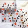 Serie de Halloween Fantasma Dibujo Animado Patrones Pequeños Pegatinas Decorativas Calabaza Linterna Divertida Gato Negro Diario Pegatinas para Uñas