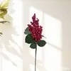 Cipó de Frutas Vermelhas Artificiais, Frutas da Fortuna Festivas DIY Frutas de Acácia, Cipó de Flores de Natal Artificiais, Decoração de Parede com Flores Penduradas