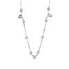 Estilo Lujo Ligero Cadena para Clavícula de Acero Inoxidable con Múltiples Colgantes Incrustados de Diamantes Baño de Oro al Vacío Collar Antidesvanecimiento para Mujer Versátil para el Viaje al Trabajo