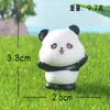 Miniatura de paisaje de dibujos animados, figura linda de panda gigante, accesorio decorativo creativo DIY, adorno de escritorio