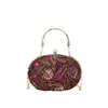 Bolsas de Mujer Transfronterizas 2025 Primavera Nuevo Estilo Chino Bolsos de Noche Moderno Lentejuelas Retro Bolso de Mano Bolso Cruzado con Cadena de Moda