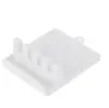 Estante para espátulas de cocina, tapete de silicona para espátulas, soporte para cucharas y tapas de ollas, estante de almacenamiento de cepillos de escritorio