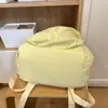 Mochila de Color Sólido Estilo Japonés Ins, Mochila Estilo Universitario para Estudiantes de Preparatoria y Universidad, Mochila Pequeña Ligera, Venta al por Mayor a partir de una Pieza