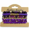 Nueva pulsera de piedras naturales transfronteriza de Amazon, estilo bohemio, pulsera en capas, juego de pulseras elásticas sencillas