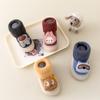 Zapatos calcetín de terciopelo cálido para bebé de invierno, zapatos para interiores y exteriores para niños, suelas de goma, zapatos para suelo fresco, zapatos de moda de dibujos animados para niños y niñas