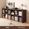 Unidade de Armazenamento de Gabinete em Grade, Estante de Livros de Chão para Sala de Estar e Crianças, Armário para Mochilas de Jardim de Infância, Gabinete Baixo de Combinação Livre