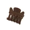Moderna Pinza para el Cabello Pequeña con Forma de Mariposa para Otoño e Invierno, Superficie Simple de Felpa, Sujetador de Cola de Caballo Alta, Pinza Versátil con Agarre de Terciopelo