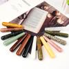Venta Directa de Fábrica de Palo de Masaje de Jade Cristal Natural de 110 mm, Pluma de Acupuntura, Herramienta de Masaje para Relajación Muscular, Cuarzo Rosa Natural Universal