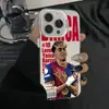 Estrelas do Futebol Transfronteiriças São Adequadas para Capas de Celular Apple 15Plus Europeu e Americano 16Promax Iphone17 Estiloso 14 Moda 13