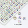 Bolsa de Polvo de Diamante para Uñas Verde Explosivo Punta Redonda Concha de Mariposa Forma Especial Recubrimiento de Lujo K9 Lote Completo Joyería de Uñas Diamante