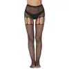 Nuevas Medias de Red Transfronterizas Europeas y Americanas para Mujer con Pedrería Sexy, Medias Calientes con Diamantes Abiertas Tz1517