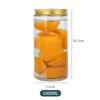 Botella de Almacenamiento de Vidrio Redondo Puro Sellada Vidrio Tarro de Grano Grueso Fruta Seca Té Aromático Almacenamiento de Grano Tarro de Vidrio Venta al por Mayor