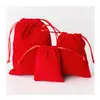 Bolsa de joyería de franela de alta calidad, bolsa para joyas, bolsa para guardar joyas, bolsillo con cordón, bolsa pequeña de tela, bolsa de terciopelo brocado, bolsa de embalaje, venta al por mayor
