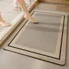 Alfombrilla Absorbente para Piso de Baño de Tierra de Diatomeas Transfronteriza, Felpudo para Entrada de Inodoro, Alfombrilla Antideslizante para Pies de Baño para el Hogar