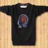 Suéter Espeso con Forro de Lana para Otoño e Invierno para Hombre Cuello Redondo Talla Grande Manga Larga Camiseta Cálida con Base de Lana Ropa para Hombre